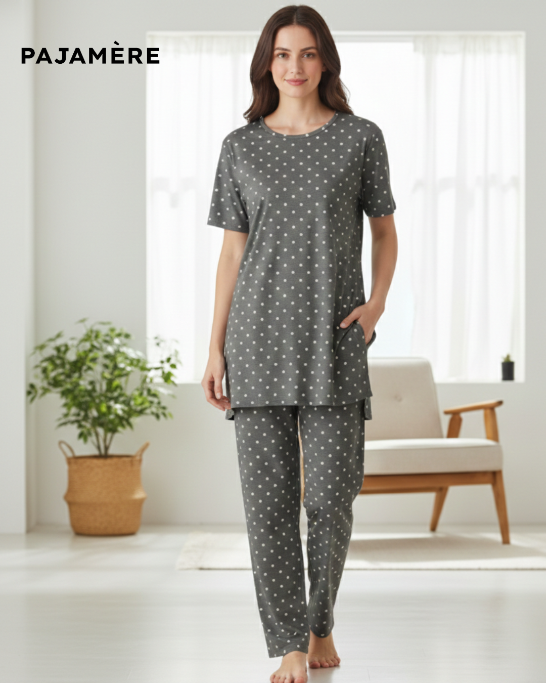 Womens Comfy Printed Pajama Set ✨